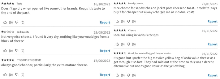 CheckoutSmart text reviews cheese text-1